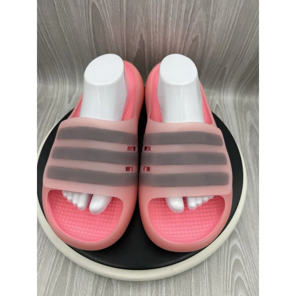 Adidas Originals Adislide Mens Size 10 Pink Black Slip On Slide Comfort JP6300